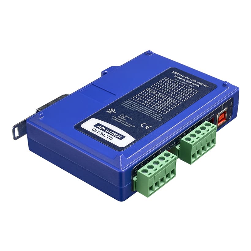 ULI-342TC, 2포트, USB to RS-422/485 (아이솔레이티드, 딘레일)